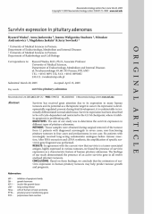 Survivin expression in human pituitary adenomas.