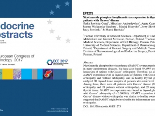 2017 Nicotinamide phosphoribosyltransferase expression in thyroid glands of patients with Graves' disease.