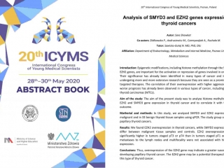 2020 Analysis of SMYD3 and EZH2 genes expression in